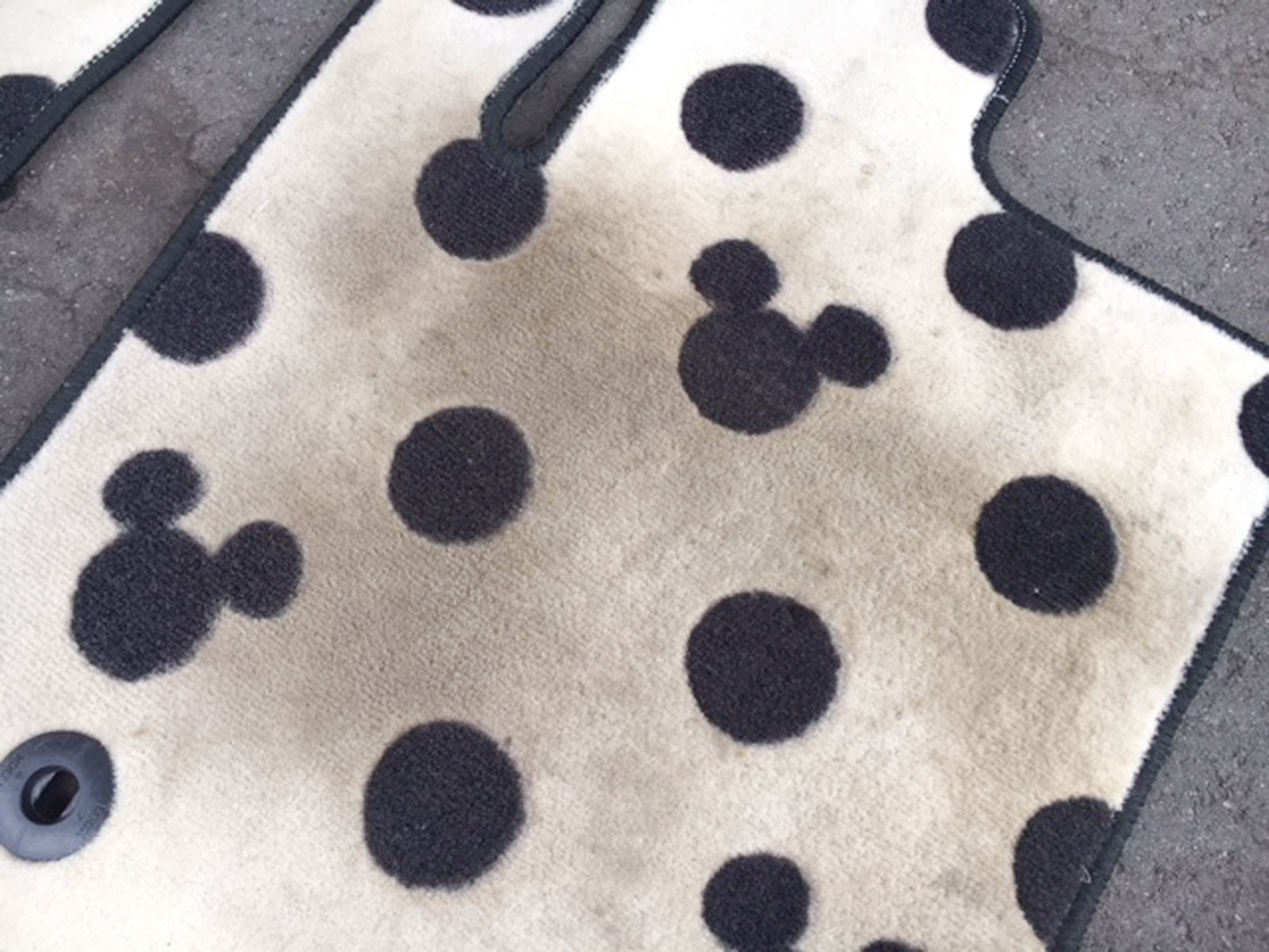 汚れた自動車マット